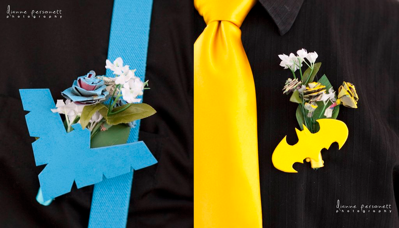 Illustration for article titled Batgirl and Nightwing's Wedding Shames All Other Geek Weddings